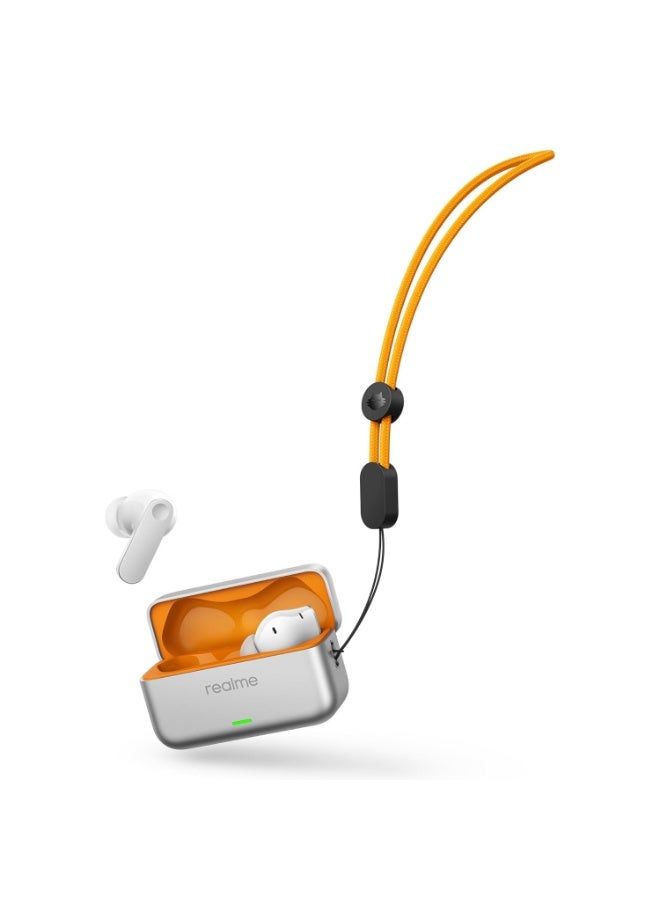 realme Buds T500 Pro TWS Earbuds, 12.4mm Drivers, 50dB ANC, 56H Playtime, BT 6.1 (Orange Mint) Orange Mint - Image 5