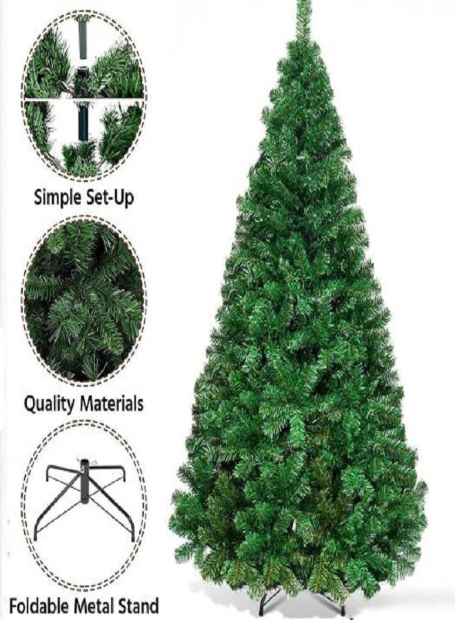 Artificial Christmas Tree, 1.5M Tall,  Xmas Tree With Sturdy Metal Stand, Easy Assembly, PVC Christmas Tree For Home, Office, Party, New Year Celebration | Xmas Tree 1.5M - Image 1