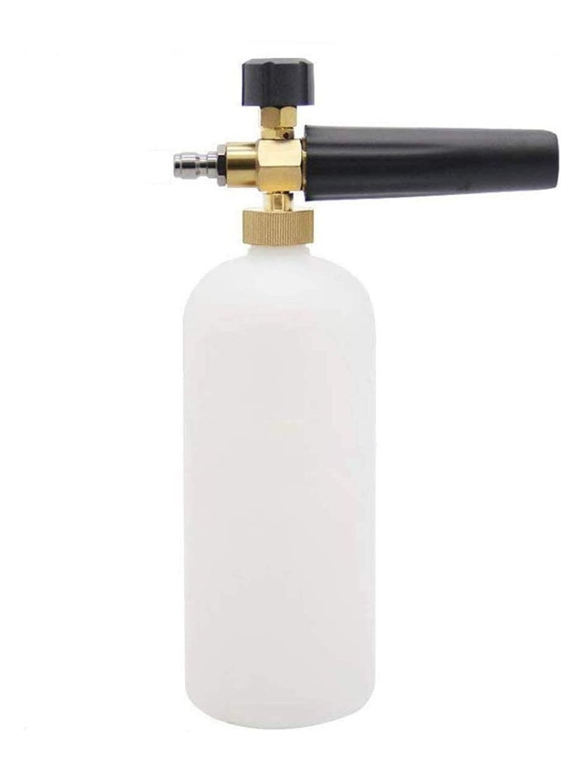 Generic VELVON Adjustable Foam Cannon Bottle Snow Foam Lance Foam Blaster for Pressure Washer Gun with 14 quick connector and extra brass neck  - Image 3