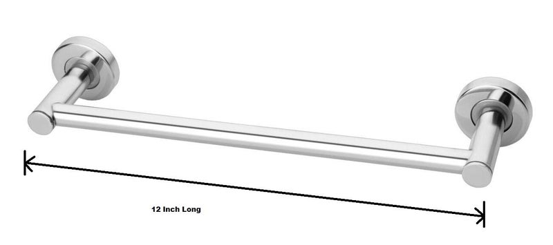 iSTAR 12 INCH Stainless Steel Towel Bar | Bathroom Towel Rod Holder,Wall Mounted Hand Towel Rail for Kitchen and Washroom - Image 4