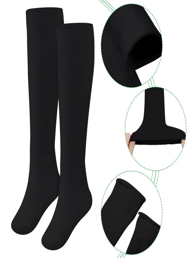 Seematn 2 Pairs Walking Boot Socks for Orthopedic Walker Brace Medical Boot Sock for Women and Men, One Size Fits Most(Black) - Image 2