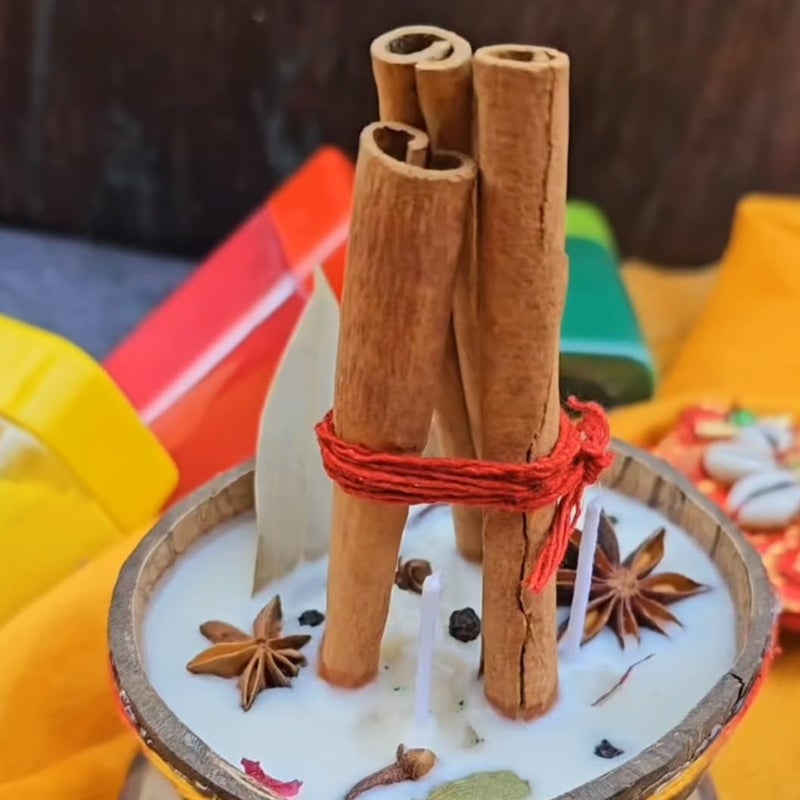 E_Glaze E_glaze Holi Special LOHARIHOLIKA Dahan Scented Candles Festivals CandlesHolika Dahan Candles Holi Special LOHARIHOLIKA Dahan Candle Set of 1  - Image 2