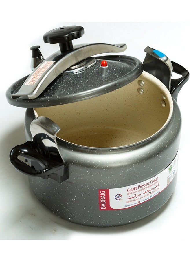 Badraig Granite Pressure Cooker | Pressure Pot Arabic Cooker | Dark Grey/Beige Available Sizes 2L 3L 4L 5L 7L 9L 10L 11L 12L 15L  - Image 3