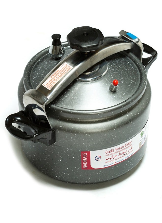 Badraig - Granite Pressure Cooker | Pressure Pot Arabic Cooker | Dark Grey/Beige Available Sizes 2L 3L 4L 5L 7L 9L 10L 11L 12L 15L - Image 1