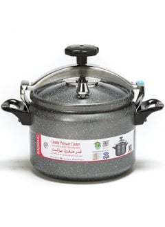Badraig Granite Pressure Cooker | Pressure Pot Arabic Cooker | Dark Grey/Beige Available Sizes 2L 3L 4L 5L 7L 9L 10L 11L 12L 15L  - Image 1
