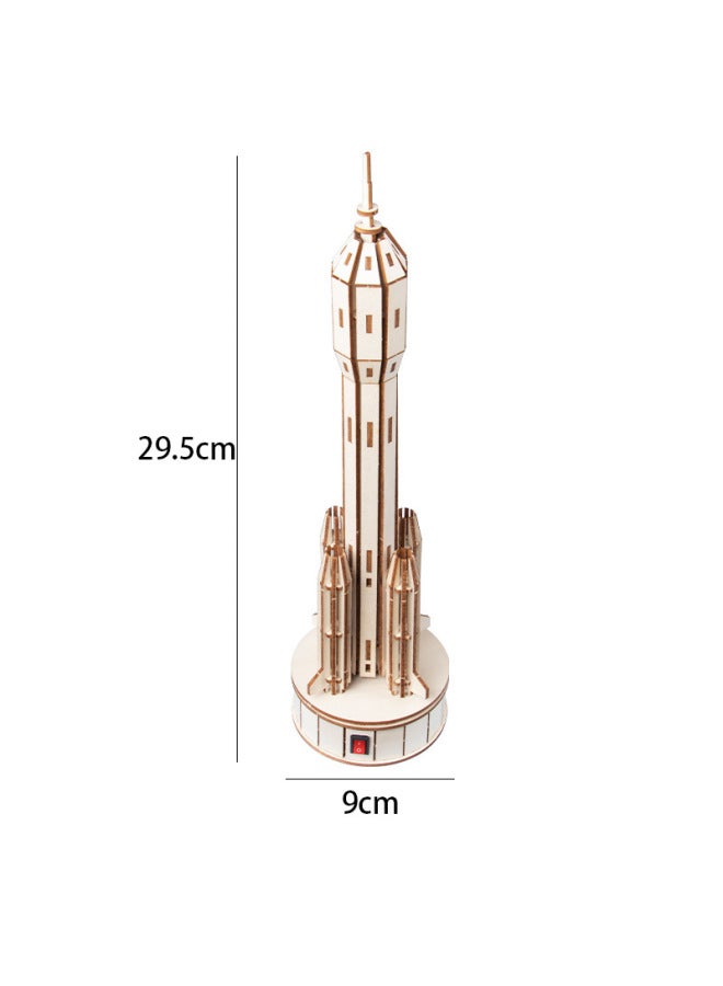 Primary School Students Creative Small Invention Technology Small Production DIY Rocket Model STEAM Puzzle Science And Education Toy Material Bag-Specifications:Rocket Model 218  - Image 4