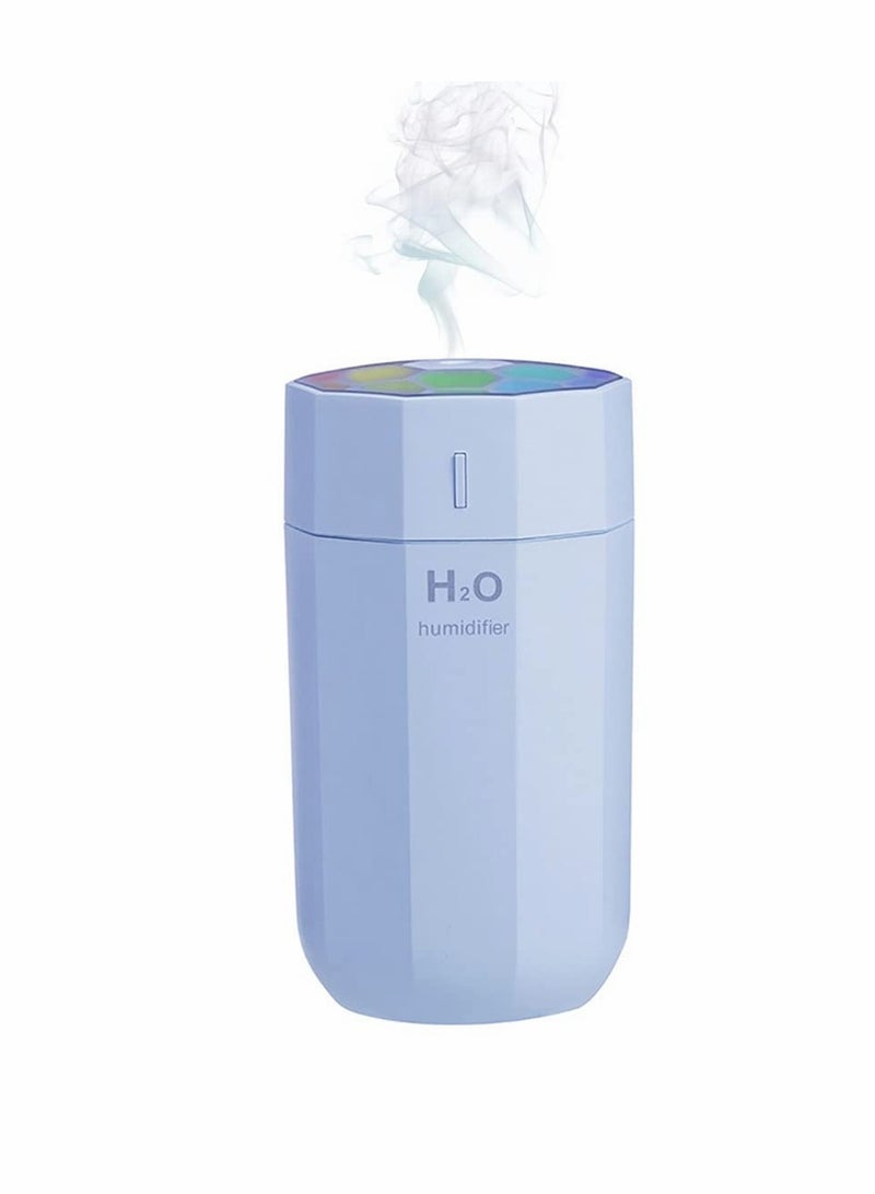 Portable Mini Humidifier, Small Cool Mist Humidifier, USB Personal Desktop Humidifier for Bedroom Travel Office Home, Auto Shut-Off