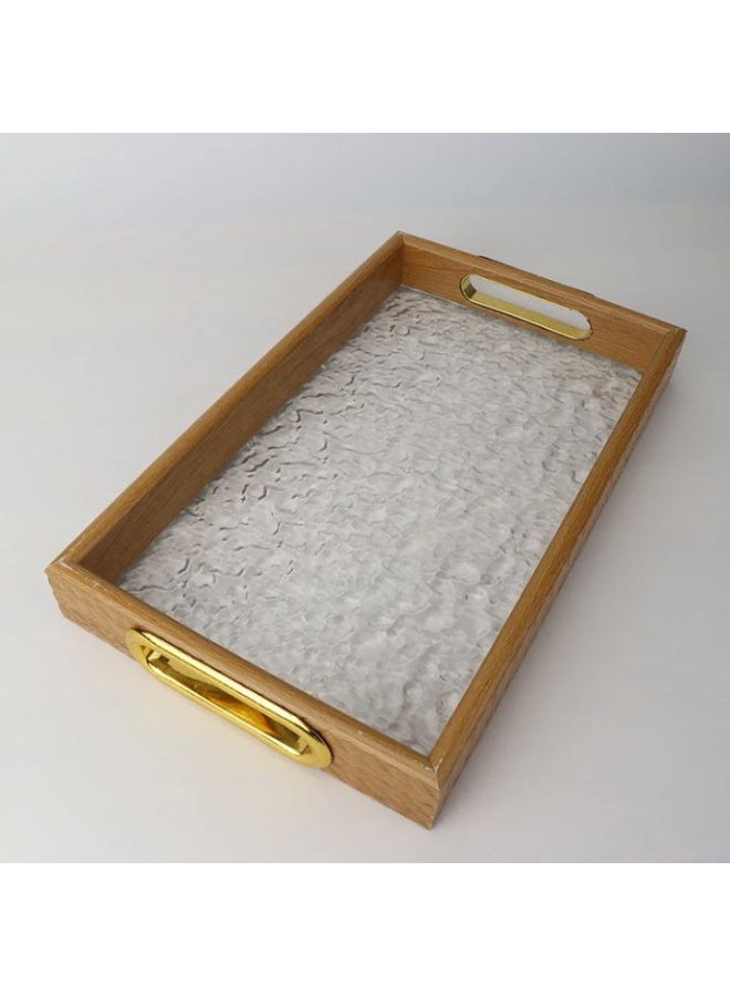 طقم صواني مدهب ضد الكسر ضد تغيير اللون يعني طقم هيعيش  معاكي سنين وسنين طقم العمر الطويل.لأن خامته اكليريك  ضد الكسر  معالج اكليرك بطبقه عزل مقابض جولد اكليريك غير قابله لتغيير  اللون - Image 1