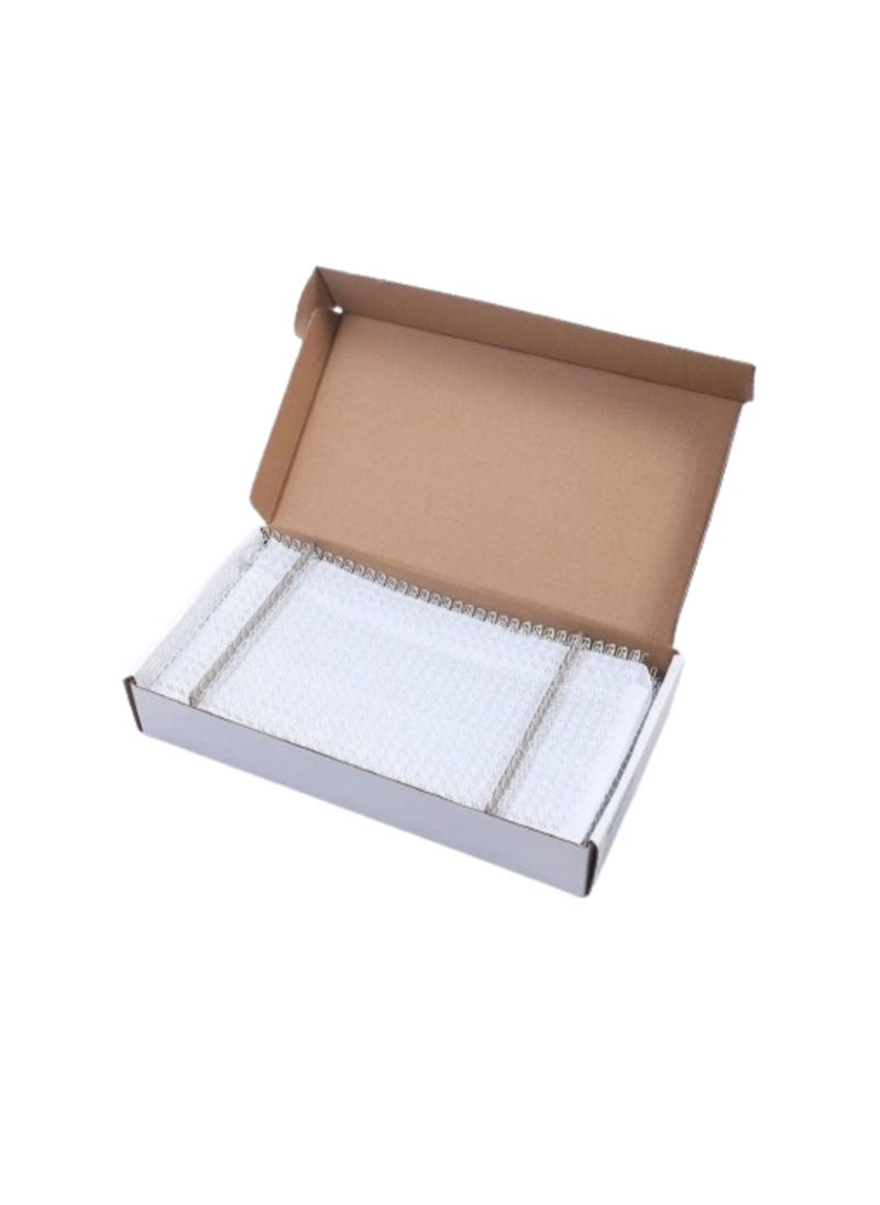 Terabyte RING BINDING WIRE 2:1 25.4MM(1") 23 LOOPS (WHITE)  - Image 1