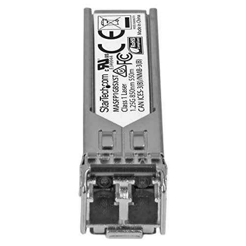 Startech.com StarTechcom Cisco Meraki MASFP1GBSX Compatible SFP Module 1000BASESX 1GbE MMF Optic Transceiver LC 550m 850nm DDM Cisco Meraki MS225 MX400 MASFP1GBSXST - Image 3