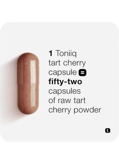 Toniiq Ultra High Strength Tart Cherry Capsules - 52,000Mg 52X Concentrated Extract - Highly Concentrated And Bioavailable - 120 Capsules  - Image 4