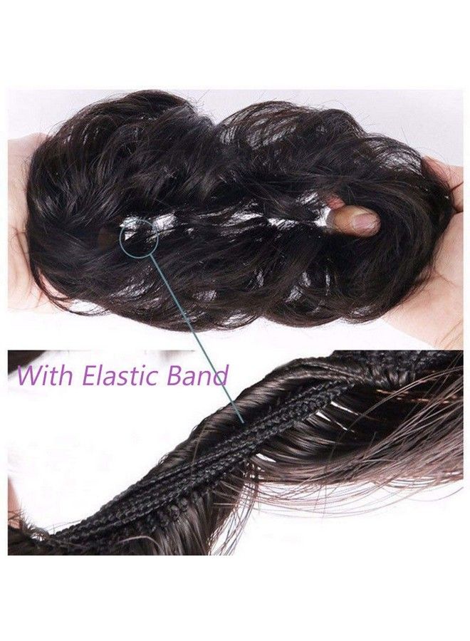 Drishti كعكة شعر جودا للفتيات والنساء (بني) مجموعة من 2 - Image 5