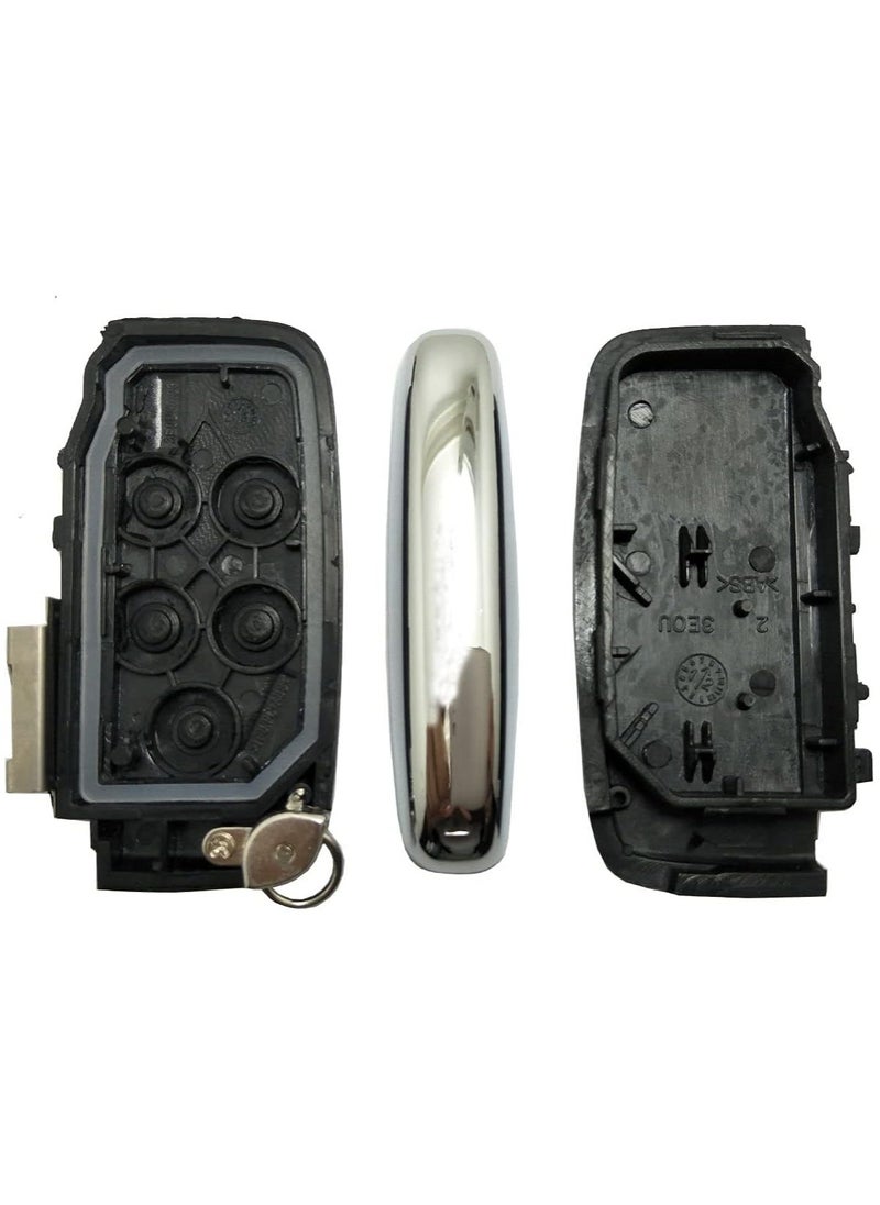 Generic - 5-Button Smart Remote Car Key Replacement Shell for Range Rover Evoque, Jaguar XF JF, and JLR Models - Key Fob Housing Case - Image 1