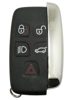 5-Button Smart Remote Car Key Replacement Shell for Range Rover Evoque, Jaguar XF JF, and JLR Models - Key Fob Housing Case