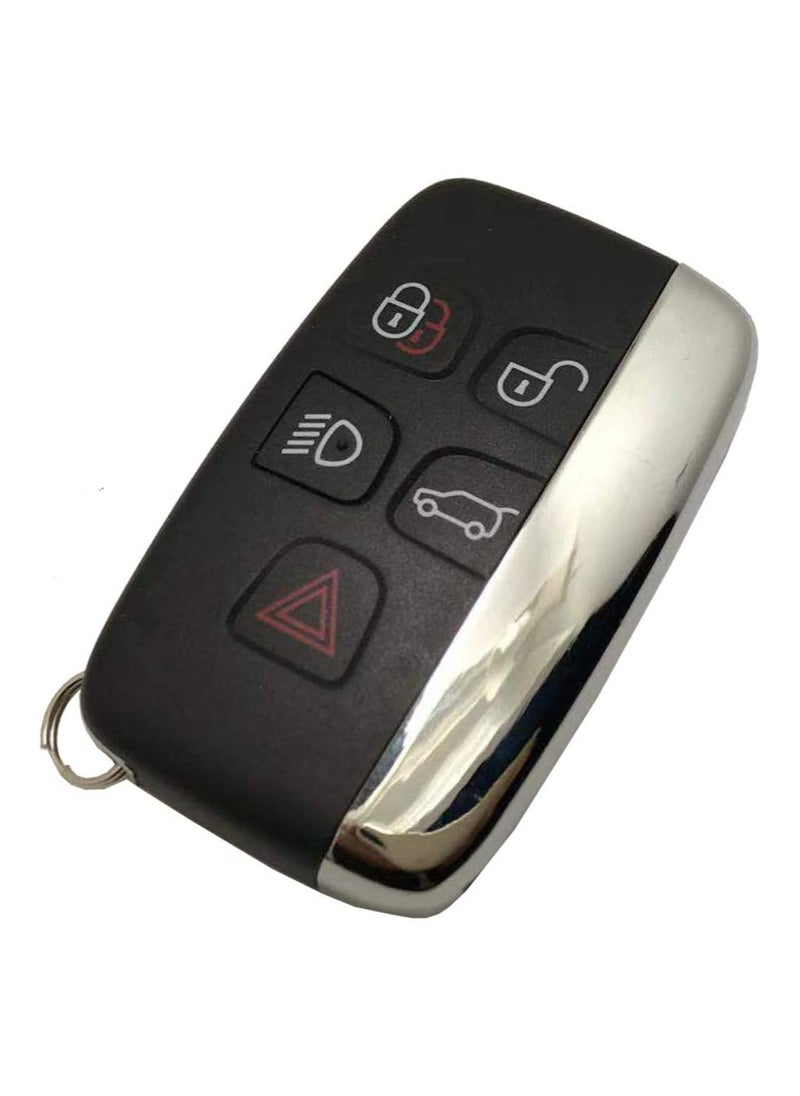 Generic - 5-Button Smart Remote Car Key Replacement Shell for Range Rover Evoque, Jaguar XF JF, and JLR Models - Key Fob Housing Case - Image 1