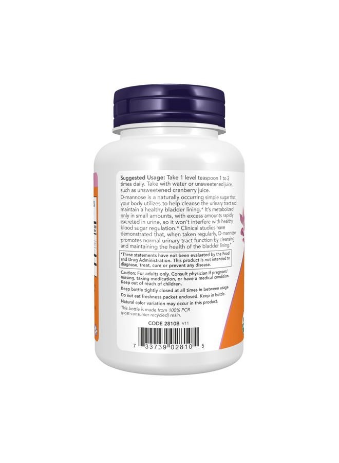 NOW Supplements, D-Mannose Powder for Immune Support, Non-GMO Project Verified, Healthy Urinary Tract*, 3-Ounce - Image 3
