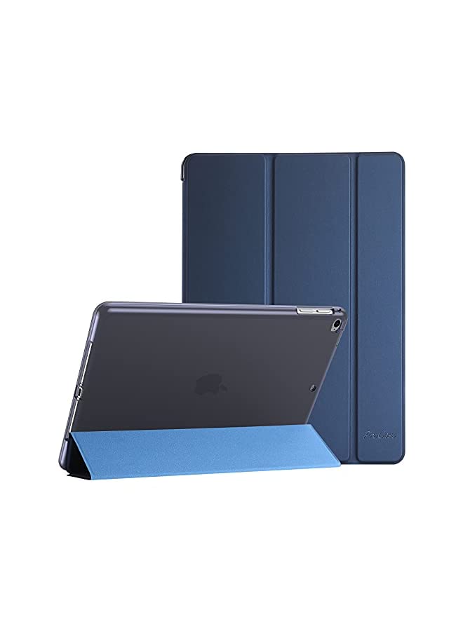Procases ProCase iPad 9.7 Case (6th/ 5th Generation, 2018/2017 Model), iPad Air 1/2, Slim Trifold Soft TPU Translucent Back Cover Smart Case -Navy - Image 2