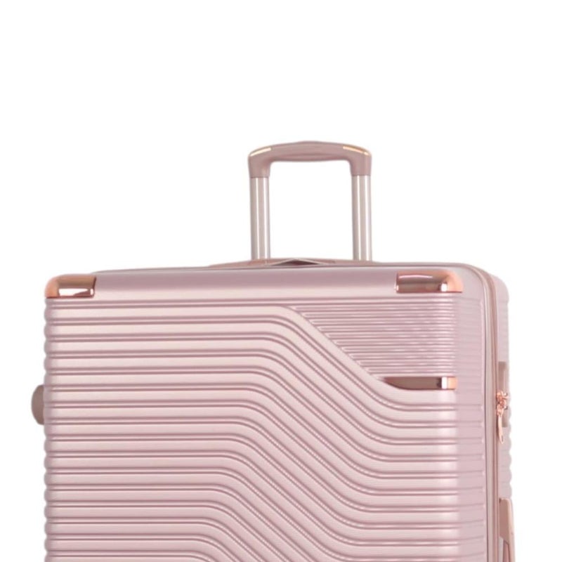Aviator Luxury Bridal Luggage Set - 5 Pieces (Large Sizes & Shatter Resistant with a Modern Nickel Finish) - Image 4