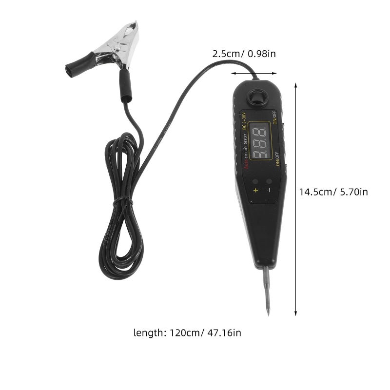 Veemoon LED Digital Automotive Circuit Tester Pen With Bidirectional Voltage And Current Probe For Car Electrical System Diagnostic Test - Image 3