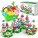 spring flower SpringFlower Toys for Girls 3 4 5 6 7 Years Old Flower Garden Building Kit with Storage caseEducational STEM Toy and Preschool Garden Play Set for Toddlers for Kids148pcs - Image 4