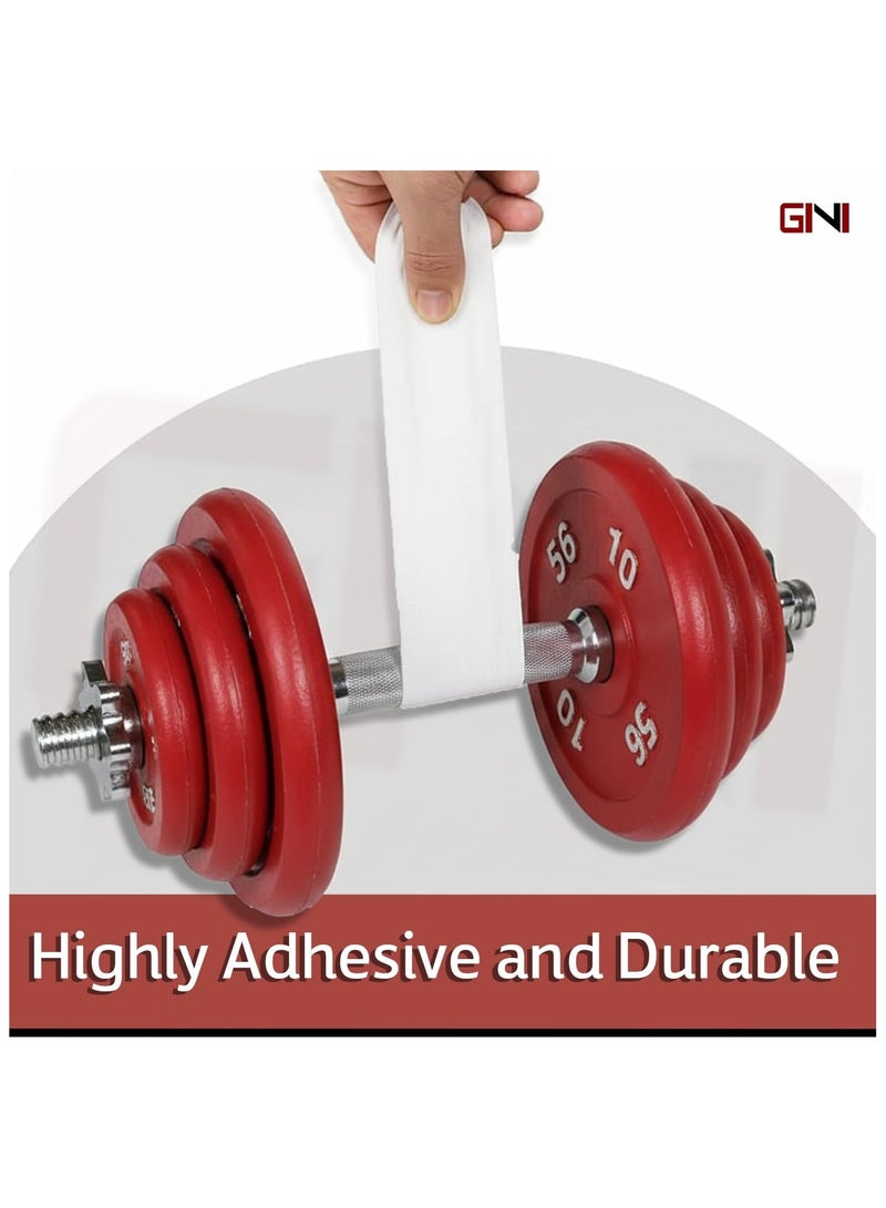 جيني شريط جيني لاصق أبيض آمن، 48 مم × 25 ياردة، لعلامات التحذير، وحواجز الأمان، ومواقع البناء، والمناطق الخطرة، والجدران، والأنابيب، وأرضيات PVC. - Image 3