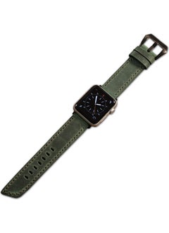 Vagave Apple Watch Compatible Crazy Leather Band with Oval End 42 44 45 mm  - Image 5