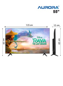 AURORA 55" TV - HDR - Android 14 - Built-in Receiver with Two Remote Controls - AR-55LPS  - Image 2