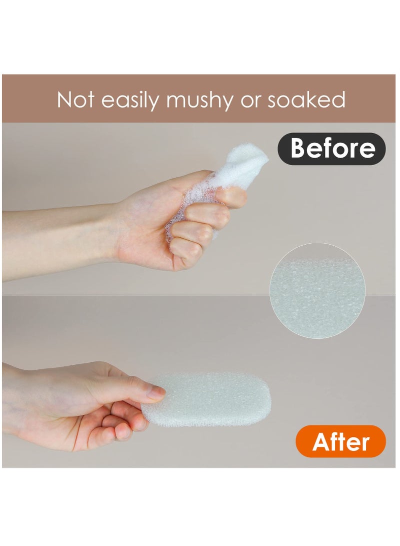 Excefore Travel Soap Container, 4 Pack Portable Soap Dish with Sponge Pad, Bar Soap Holder With Lid For Shower, For Traveling, Camping, Gym - Image 2