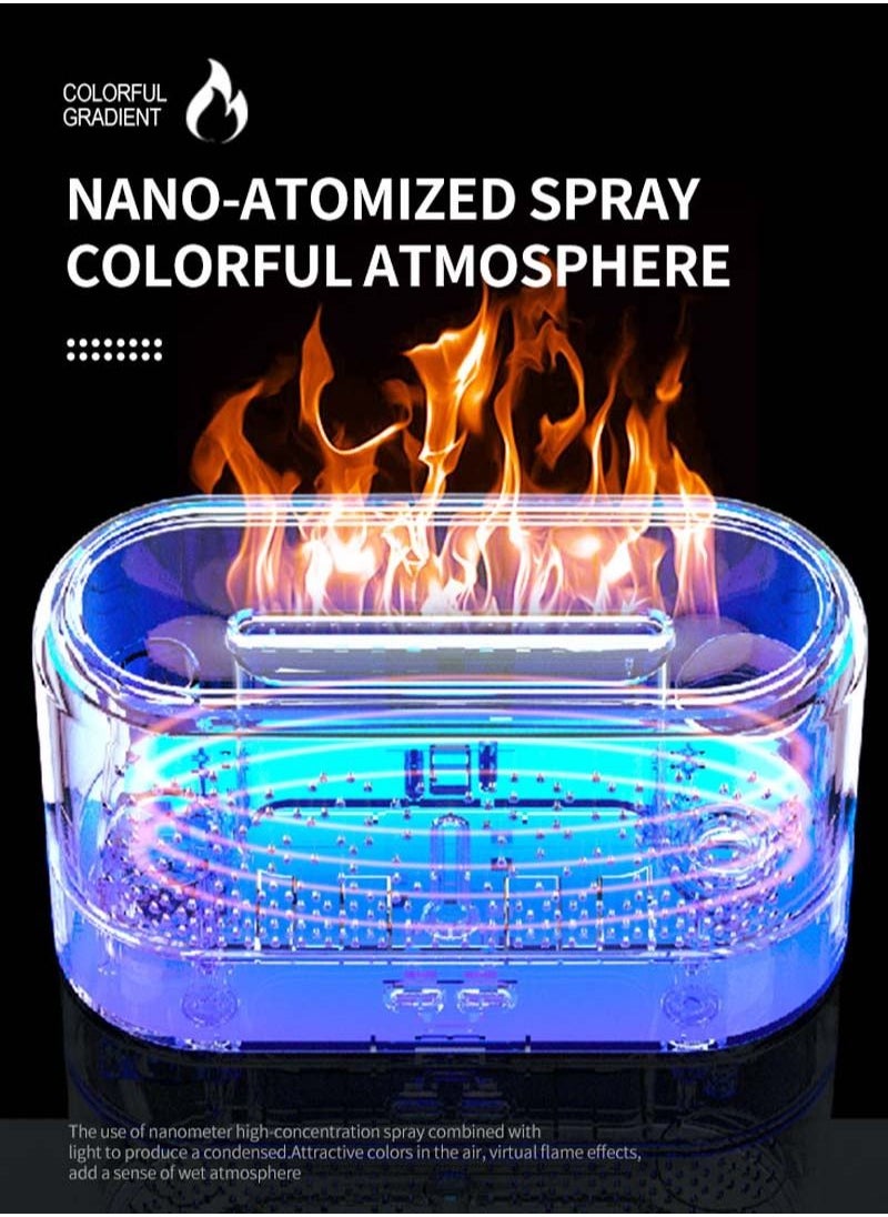 Sunhome - SUNHOME Simulation Flame Air Humidifier with Essential Oil Diffuser - Image 1