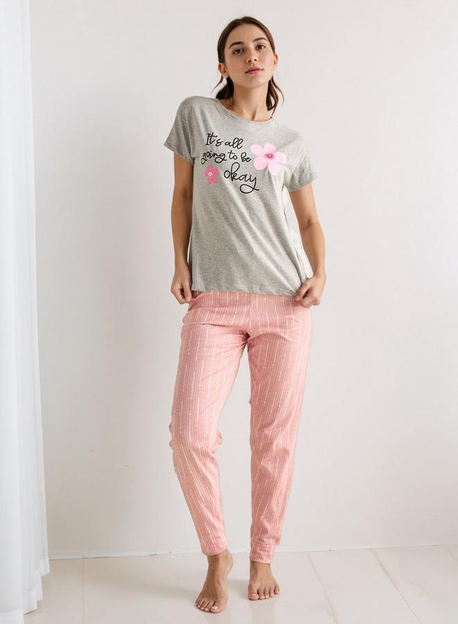 سبلاش فيڤ طقم بيجاما تي شيرت وبنطلون - Image 1