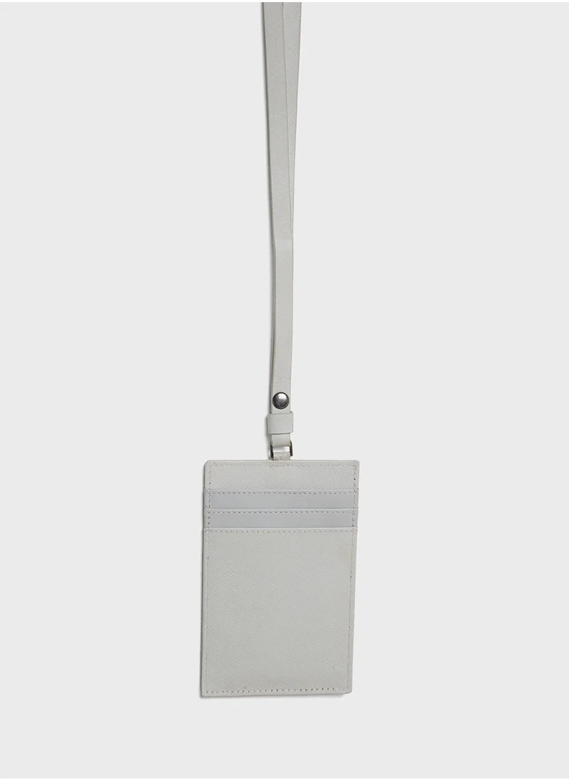 Ted Baker Stevens Saffiano Leather Lanyard