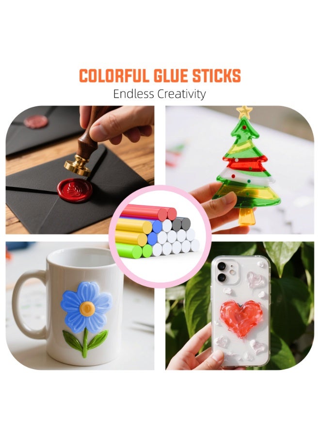 كاترك طقم مسدس غراء ساخن لاسلكي، تسخين سريع في 30 ثانية، مسدس غراء صغير مع 20 عصا غراء، صغير الحجم وقابل للحمل مع بطارية مدمجة 2500 مللي أمبير/ساعة، إيقاف تلقائي، مثالي للأعمال اليدوية والمدرسة والإصلاحات (وردي) - Image 5