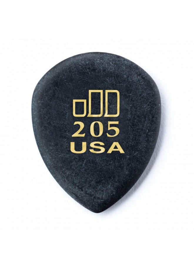 JIM DUNLOP JIM DUNLOP 477P205 JD Jazztones, Black, Pointed Tip, 6/Player's Pack  - Image 1