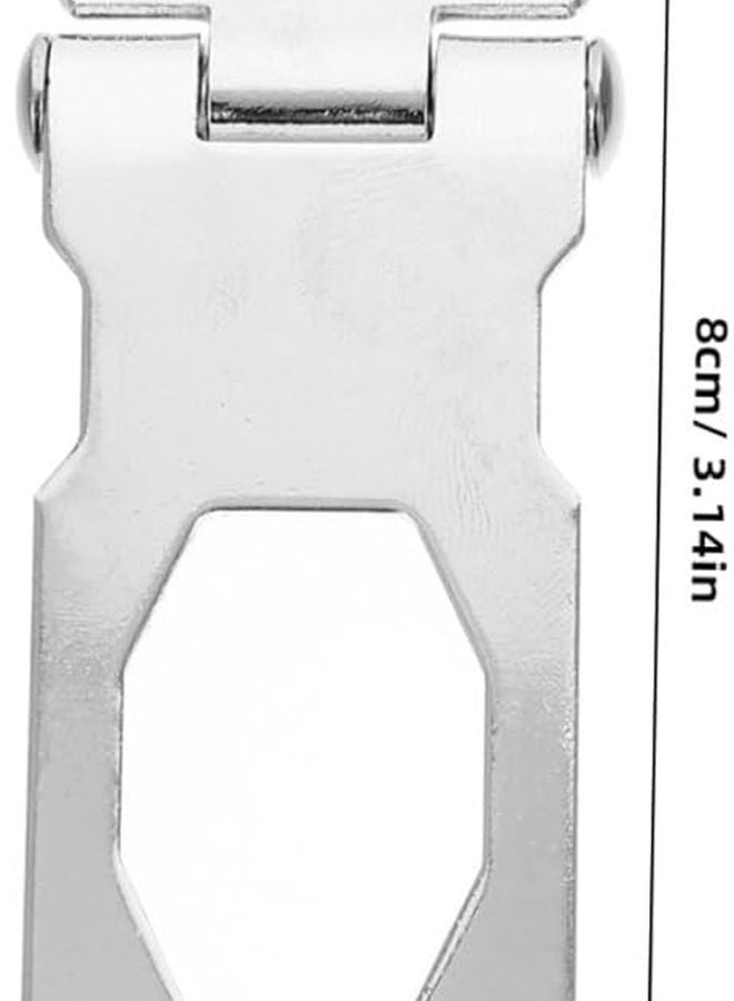 Operitacx Heavy Duty Stainless Steel Keyed Hasp Lock for Cabinets Toolboxes Secure Storage - Image 3