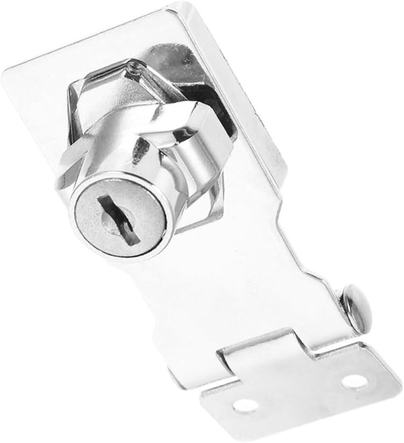 Operitacx Heavy Duty Stainless Steel Keyed Hasp Lock for Cabinets Toolboxes Secure Storage - Image 1
