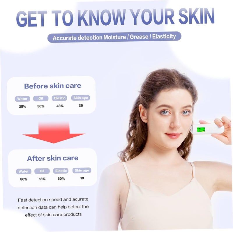 Portable skin moisture detector, digital skin oil moisture monitoring tool - Image 4