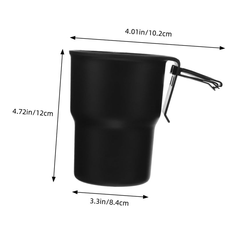 Multifunctional Car Cup Holder Air Vent Storage Organizer Portable Drink Phone Holder Sleek Black - Image 3