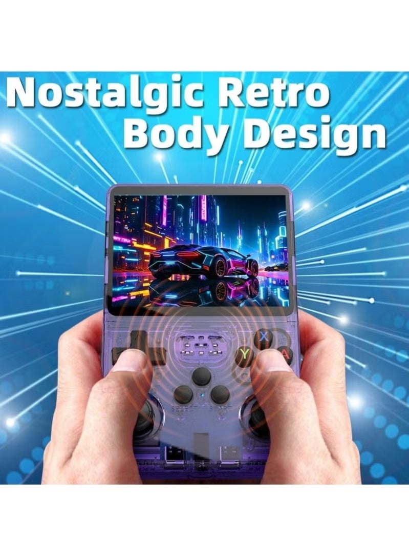 linkship Link Ship Handheld Retro Gaming Console with 128GB Memory Card, Portable Video Game Player, Built-in Classic Games Console, Rechargeable Gaming Device with Dual Joystick, Type-C Charging, HD Screen & Multi-Platform Gaming Support - Image 2
