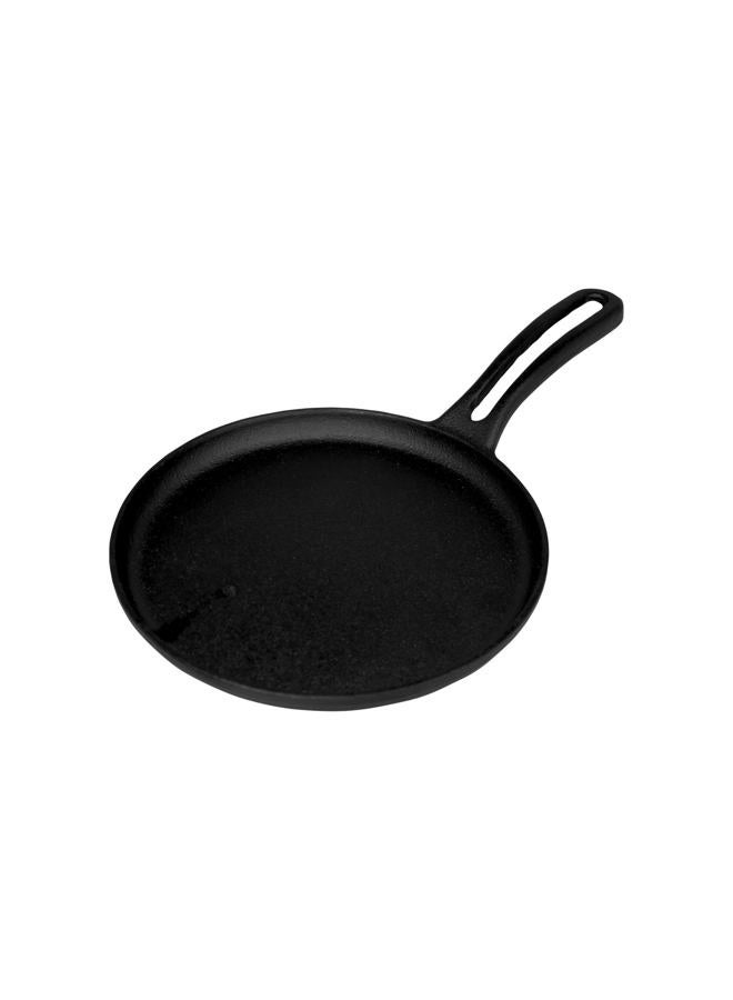 Mirro 6.5'' Cast Iron Mini Griddle, Pre-seasoned Oven Safe Cookware for Camping, Indoor and Outdoor use, Black, 6.5" - Image 1