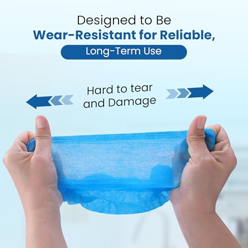 C-Cure® Disposable Shoe Cover Non Woven Anti Slip,Durable & Water Resistant (Not Water Proof), Hospital & Home Use Shoe Covering for Cleanliness | Free size, Blue (200, Blue) - Image 4
