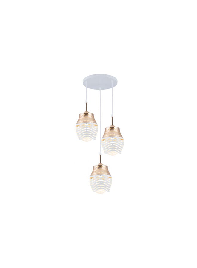 Best Power Modern Pendant Ceiling Light 6148-3 with E27 Lamp Base, 40W Max, Adjustable Length 80cm - Elegant Hanging Light Fixture (Lamp Not Included) - Image 3