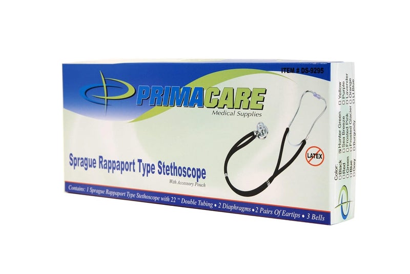PRIMACARE DS-9295-HG سماعة طبية بطراز سبرايج ربابورت 30" للأطباء والممرضين وطلاب الطب، لون أخضر صيدلاني - Image 4