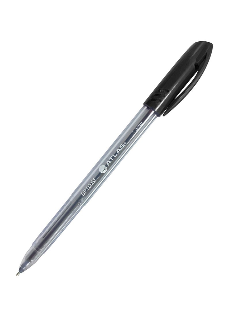 ATLAS - 10-Piece Ballpoint Pen 1.0mm Medium Tip Black Ink - Image 1