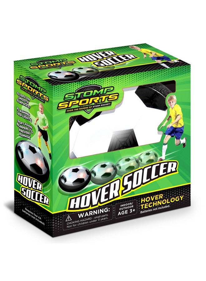 Stomp Rocket Hover Soccer Ball for Kids - Glides on Smooth Indoor & Outdoor Surfaces with Flashing LED Lights - Soft Foam Bumpers - Sports Toys & Gifts for Boys & Girls - 3+ Year Olds - Image 1
