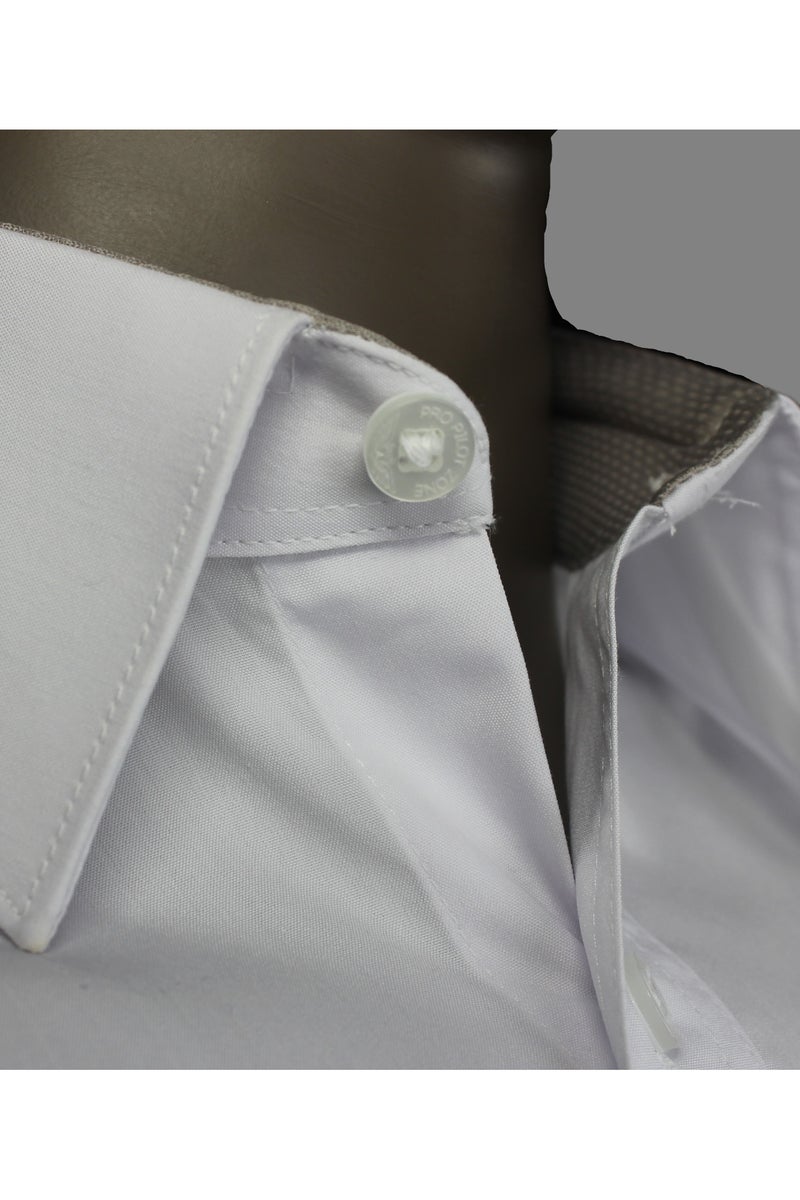 Pro Pilot zone Men’s Short Sleeve Pilot Shirt – American Original – White  - Image 3