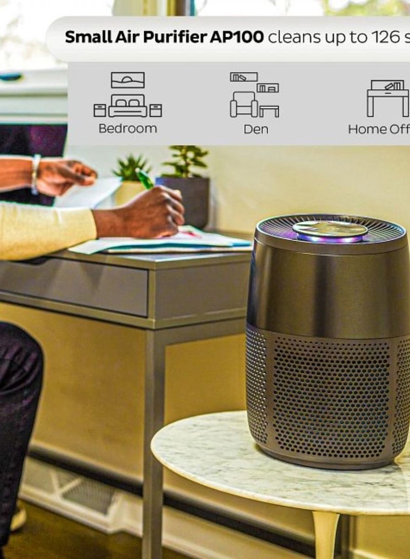 Instant Air Purifier AP100B, with Plasma Ion Technology, Advanced 3-in-1 HEPA Filtration System-Pollen Filtration, Air Cleaner, Dust Extraction - For Home and Business use (12.6 sq m), Black - Image 2