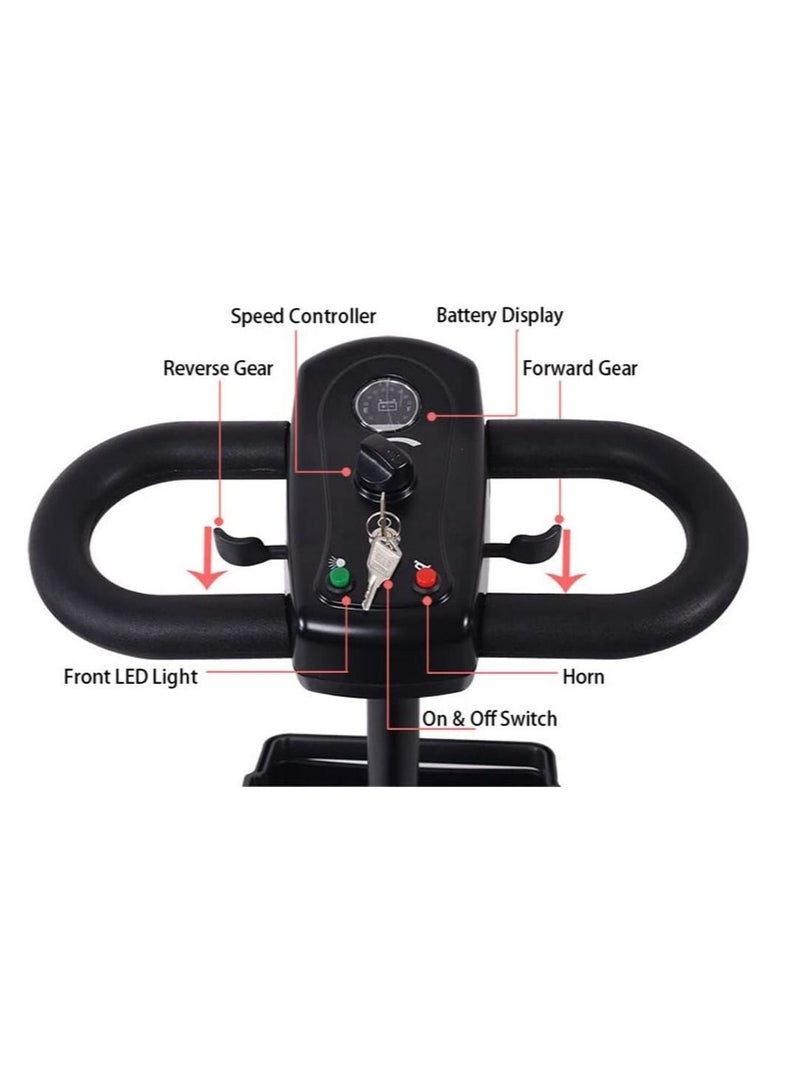 4 Wheels Electric Folding Mobility Scooter Portable Electric Wheelchair Scooter for Adult and Elderly - Image 2