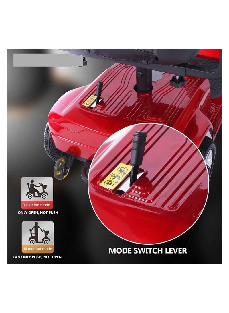 4 Wheels Electric Folding Mobility Scooter Portable Electric Wheelchair Scooter for Adult and Elderly - Image 4