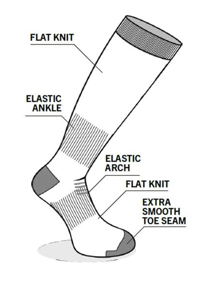 Eurosock Ski Superlite Ski Socks-Green-MD (Men's Shoe 7-9 Women's Shoe 8-10) - Image 3