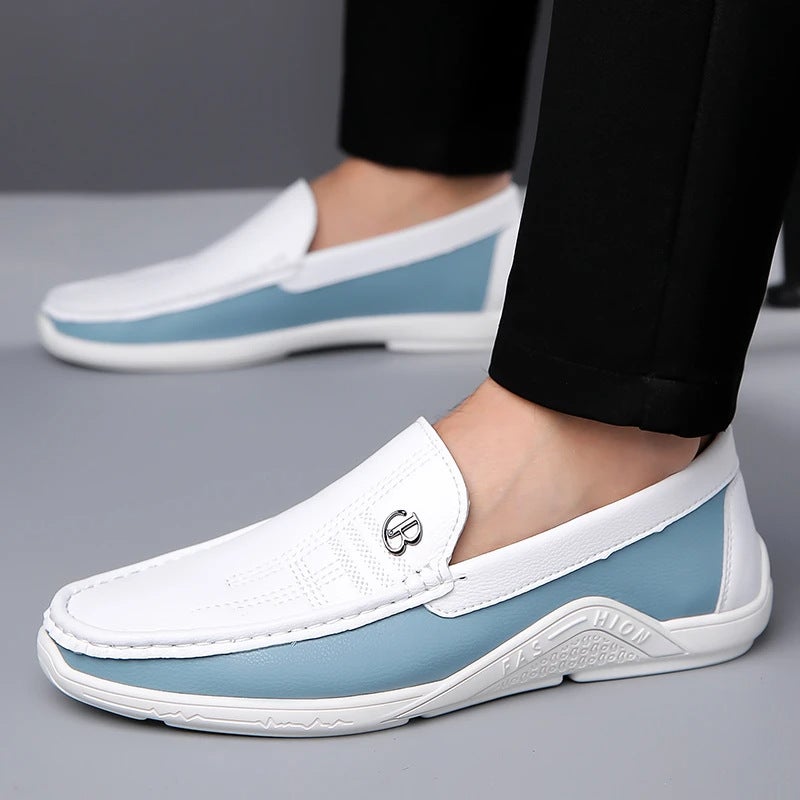 Fujian Jinjiang Para Shoes Men'S Slip-On Soft Sole Breathable Casual Leather Shoes - Image 4